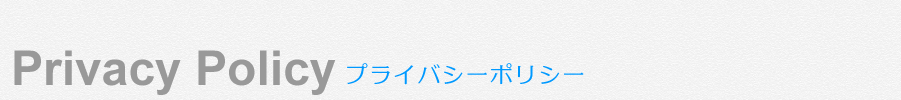 プライバシーポリシー